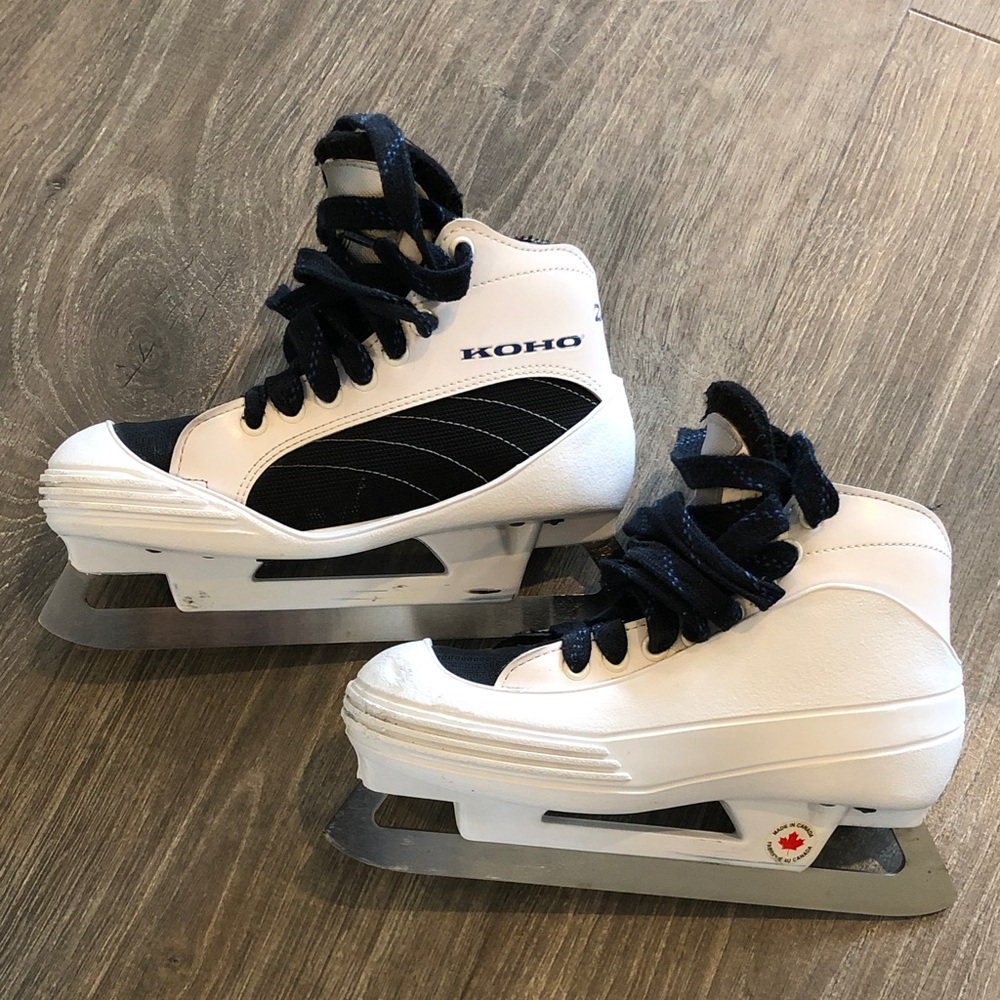 KOHO Youth Goalie Skates - Black and White